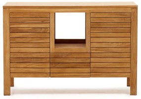 Natúr színű alacsony teakfa mosdó alatti szekrény 120x80 cm Neria – Kave Home