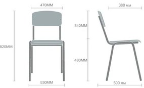 ISO tárgyalószék, Fekete, NEW ISO szék