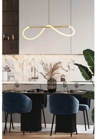 LED csillár kábelen SUPREME LED/22W/230V 100 cm aranyszínű