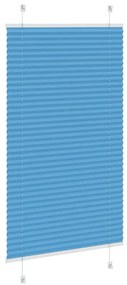pliszírozott redőny kék 75x100 cm szövetszélesség 74,4 cm