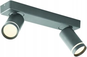 Aca Lighting fali és mennyezeti lámpa 2XGU10 Divino szürke alumínium IP20 32X