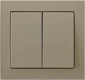 Ospel Kormánykapcsoló Dupla Lépcsőkapcsoló Bézs LP-10W/01