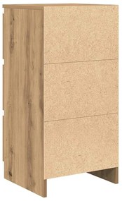 vidaXL kézműves tölgy színű szerelt fa tálalószekrény 37,5x35x76 cm