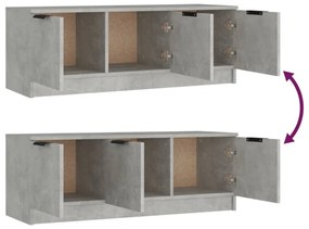 betonszürke szerelt fa TV-szekrény 102 x 35 x 36,5 cm