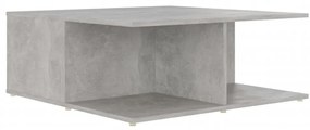 betonszürke szerelt fa dohányzóasztal 80 x 80 x 31 cm