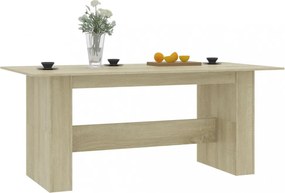 sonoma tölgy színű szerelt fa étkezőasztal 180 x 90 x 76 cm