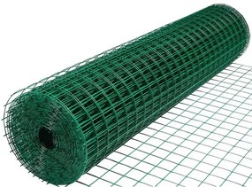 Műanyag bevonatú acél drótháló kerítés 1,5 x 30m, vastagság 1,5 mm