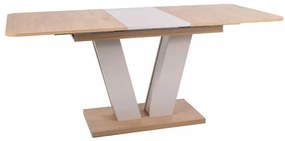 Platon étkezőasztal 136 x 80 cm, cremona tölgy / krém