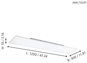 Eglo 98767-LED RGBW Dimmelhető lámpa SALOBRENA-B LED/32,5W/230V 120x30 cm + távirányító