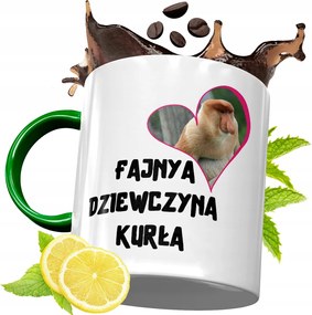 Zöld Bögre Feleség Barátnőjének Ajándék fényképes nyomattal