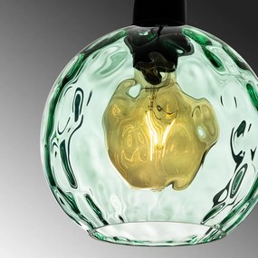 Benek 20-14315 zöld fém függőlámpa, Ø20 cm
