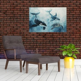Kép - Víz alatti festmény (90x60 cm)