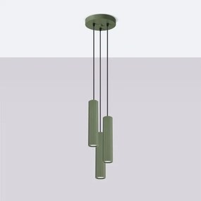 Brilagi - LED kábeles csillár CRESTO 3xGU10/10W/230V zöld