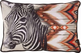 Dekoratív párnahuzat Cebra 45x30 Eurofirany bézs bordó zebra