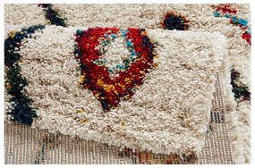 Geometric krémszínű szőnyeg, 200 x 290 cm - Mint Rugs