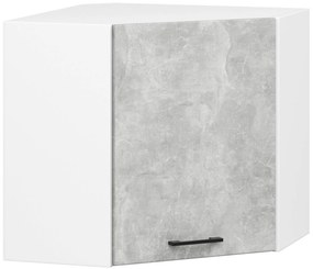 Sarokkonyha 300 cm Ozara III (beton + fehér). Akció -16%. 1071279
