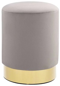 világosszürke és aranyszínű bársony ülőke 28 x 36 cm