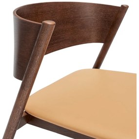 Sötétbarna fotel Oblique – Hübsch