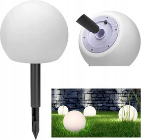 LED-es napelemes kerti lámpa Gömb 20cm 4lm IP44