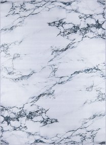 Szőnyeg Fehér Márvány Hálószoba Nappali 160X220 CM Modern Csúszásgátló