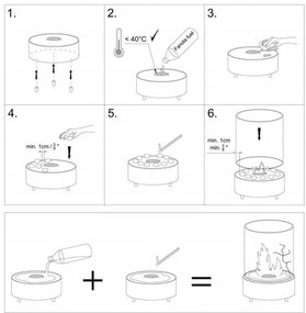 Planika Lotus - BIO kandalló 35,3x25,1 cm 2,5kW