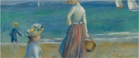 Kép - Auguste Renoir, Figures on the Beach, reprodukciók (120x50 cm)