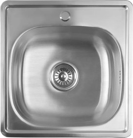 Aqualine Aqualine, Rozsdamentes mosogató 48x18x48cm, AQ4848B