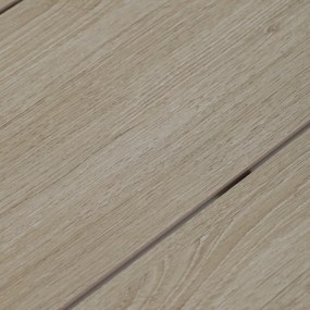 Kerti asztal 150x89 cm, fém, polywood, bézs, AZT-S1215 CRM