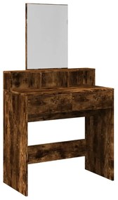 füstös tölgy színű fésülködőasztal tükörrel 80 x 41 x 144,5 cm