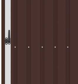 barna horganyzott acél kerti tűzifatároló 245 x 98 x 159 cm