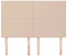 4 db cappuccino színű műbőr fejtámla 72 x 5 x 78/88 cm