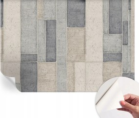 Öntapadós tapéta Fali furnér 3D geometrikus mozaik 152x104 cm