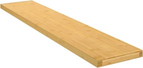 vidaXL bambusz fali polc 100x20x4 cm