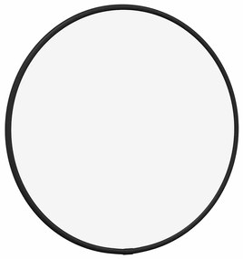 fekete falitükör Ø 30 cm Kerek