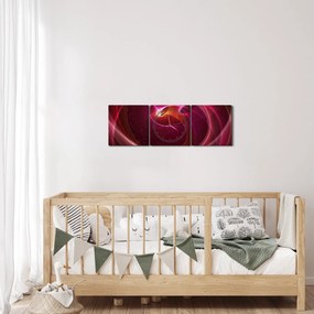 Kép - Világos vonalak (órával) (90x30 cm)