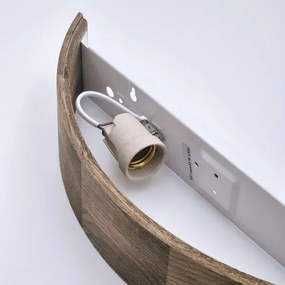 Brilagi - LED fali lámpa CARVALHO 1xE27/60W/230V tölgy-dió