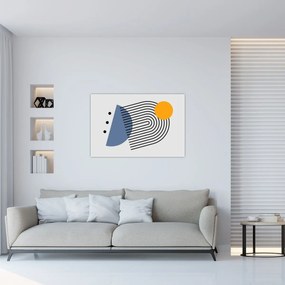Kép - Minimalista absztrakció N⁰2 (90x60 cm)