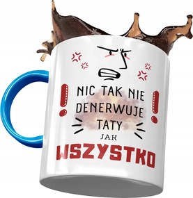 Kék Bögre Apának Apák napjára Ajándék Nyomtatott Fotóval