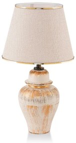 Asztali lámpa RAMZES 1xE27/40W/230V krémszínű/arany