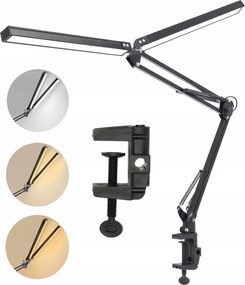 Asztali Led lámpa Állítható 28W Cct DIM Tompítható Fekete Éjszakai