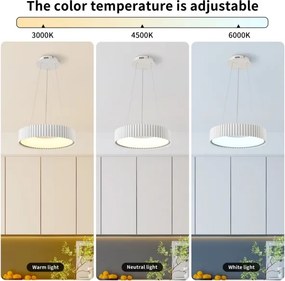 Brilagi - Dimmelhető LED csillár FALCON MODERN LED/30W/230V átm. 40 cm fehér + távirányító