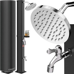 HAVANA szolár zuhany fedéllel, 60 l, fekete Casaria