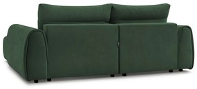 Sötétzöld sarokkanapé Aden – Bobochic Paris