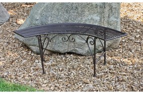Fekete-sötétbarna fém kerti pad Fuego – Garden Pleasure