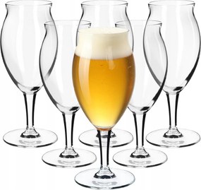 Sörös Pohár Üveg Magas Kehely 410 ml 6 db