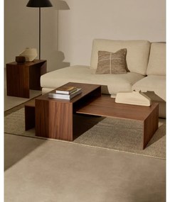 Tárolóasztal diófa dekorral 40x55 cm Litto – Kave Home