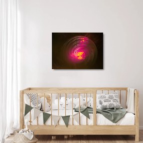 Kép - spirális absztrakció (üvegen) (70x50 cm)