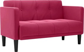 vidaXL bordó bársony loveseat kanapé 111 cm