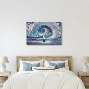Kép - Illusztráció egy lándzsás fiúról (90x60 cm)