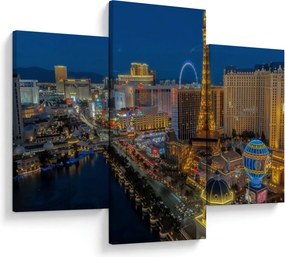 Éjszakai Las Vegas-i kép (90x60 cm)